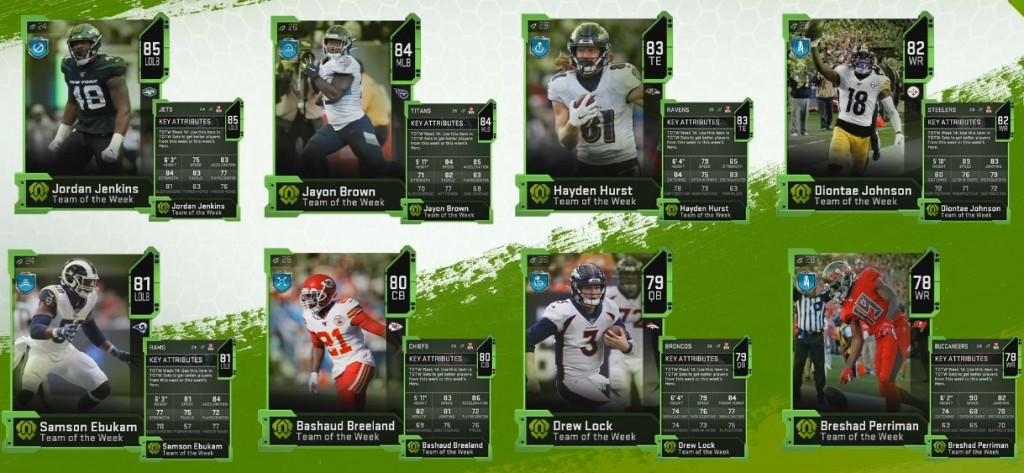 Madden 20 Team of the Week 14